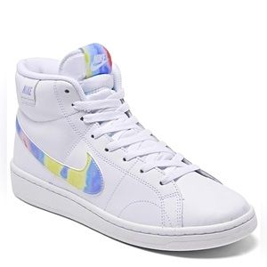 Nike Court Royale 2 tie dye mid top sneakers women’s size 7.5